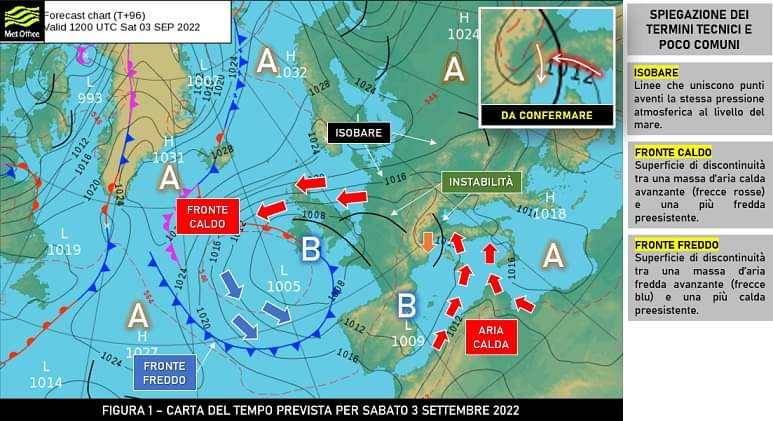 Mappa di previsione per il 3 Settembre 2022