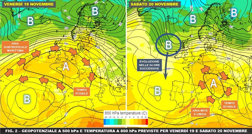 Mappa prevista per il 19-20 Novembre 2021