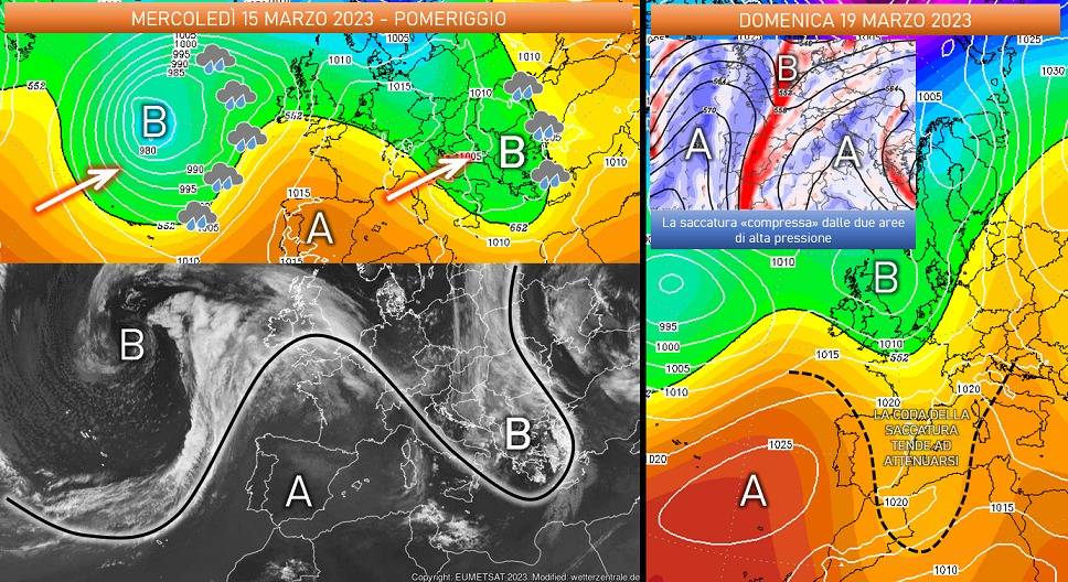 Mappe di previsione per il 15-20 marzo 2023