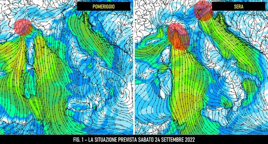 Mappe previste per il 24 Settembre 2022