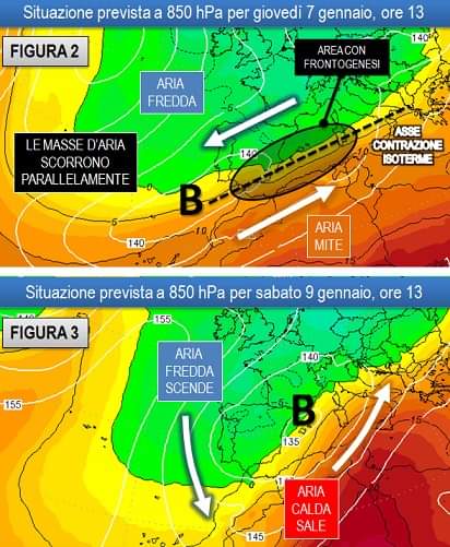 Mappe previste per il 7 e il 9 Gennaio 2021