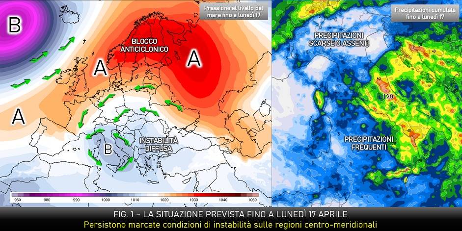 Mappe con la circolazione attesa fino al 17 Aprile 2023