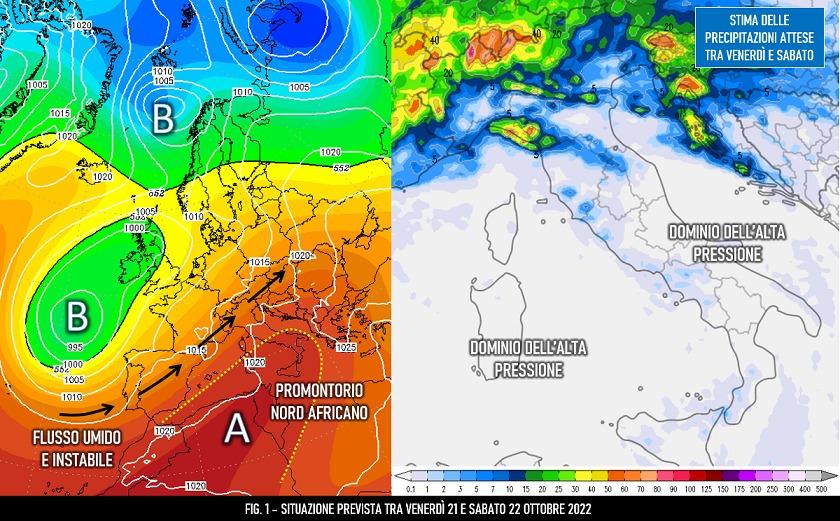 Mappe di previsione per il 21-22 ottobre 2022