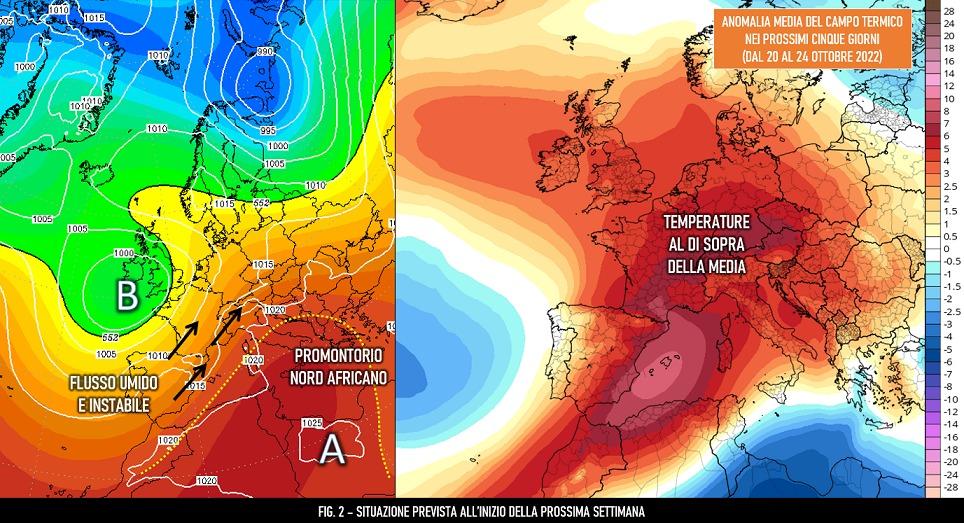 Mappe di previsione fine ottobre 2022