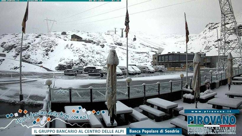 Neve di luglio sulle Alpi - Passo dello Stelvio