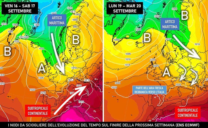 I nodi da sciogliere tramite le ens ecmwf