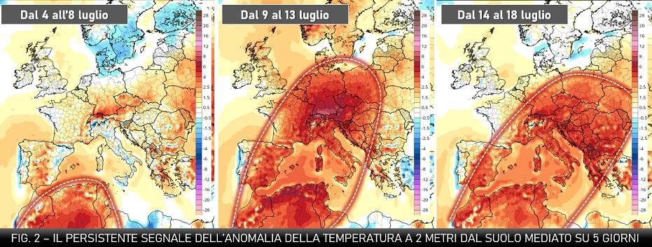 Persistenza attesa del segnale fino al 18 luglio 2023