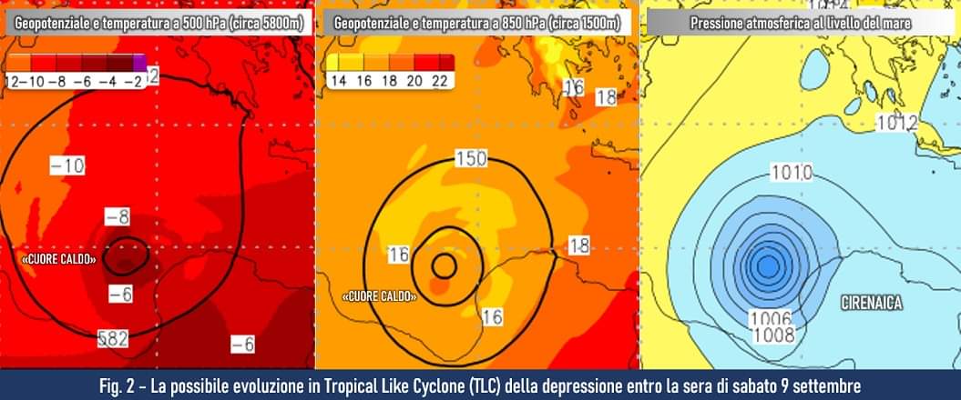 Possibile evoluzione in tlc entro il 9 settembre 2023