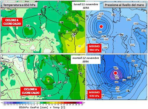 Possibili sviluppi per Lunedì 11 e Martedì 12 Novembre 2019