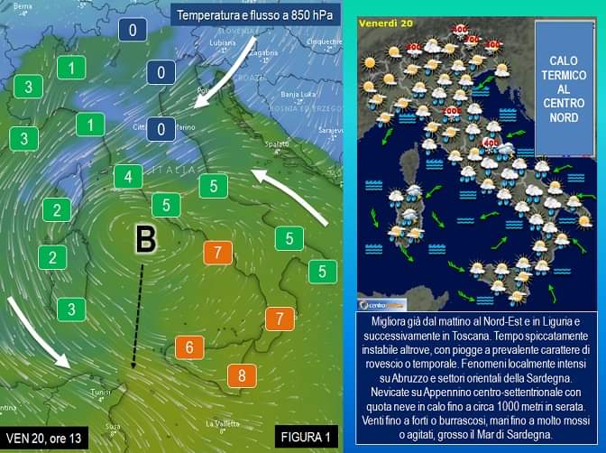 La previsione meteo per il 20 novembre 2020