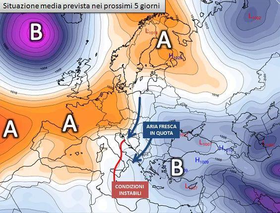 Prossimi 5 giorni Giugno 2020