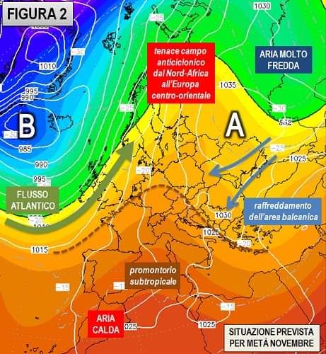 La Previsione attesa per metà Novembre 2020