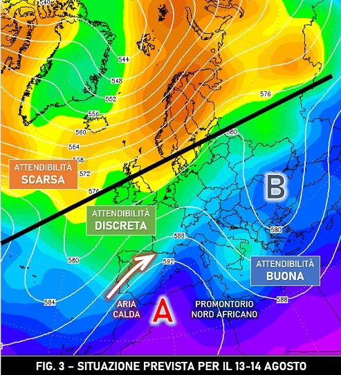 Proiezione per il 13-14 Agosto 2022