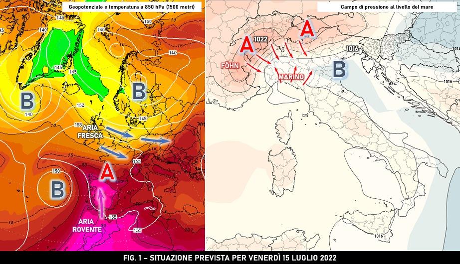 Previsione attesa per il 15 Luglio 2022 