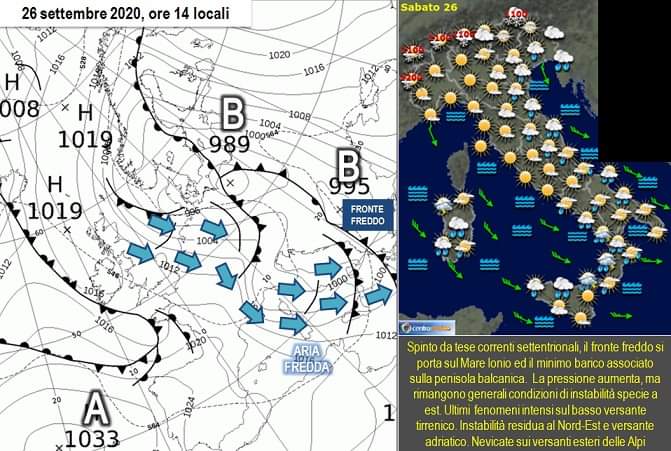 Previsioni per il 26 Settembre 2020