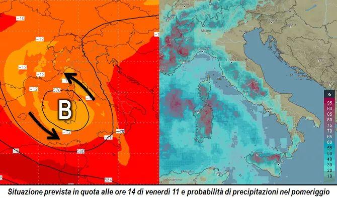 Previsioni meteo per l'11 Settembre 2020