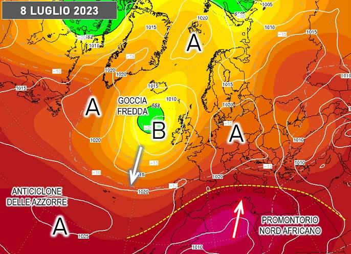 Proiezione attesa per l'8 luglio 2023