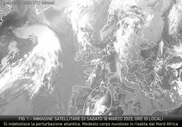 Immagine da satellite del 18 marzo 2023