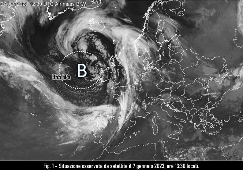 Immagine da satellite del 7 gennaio 2023