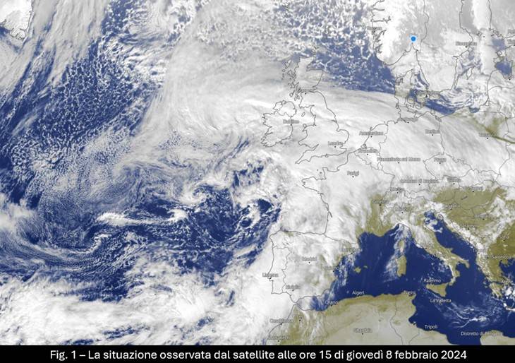 Immagine satellitare 8 febbraio 2024