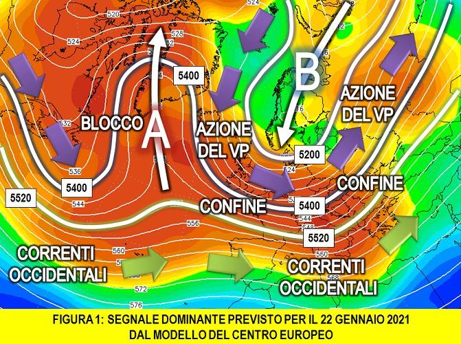 Segnale dominante previsto per il 22 Gennaio 2021