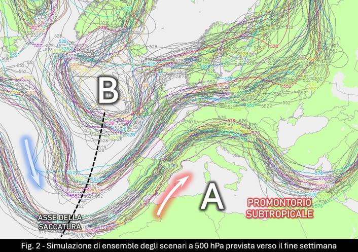 Simulazione ensemble per il 6-7 aprile 2024