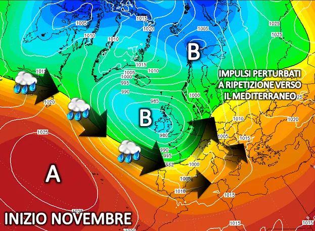 Sinottica inizi di Novembre 2019