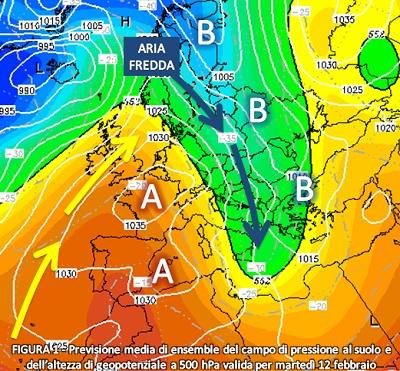 Fig. 1: Situazione prevista per il 12 febbraio