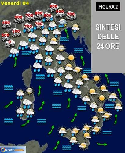 Mappe previsionale per il 4 Dicembre 2020