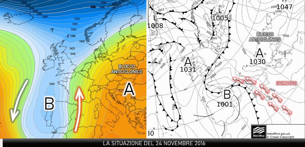 Situazione del 24 novembre 2016