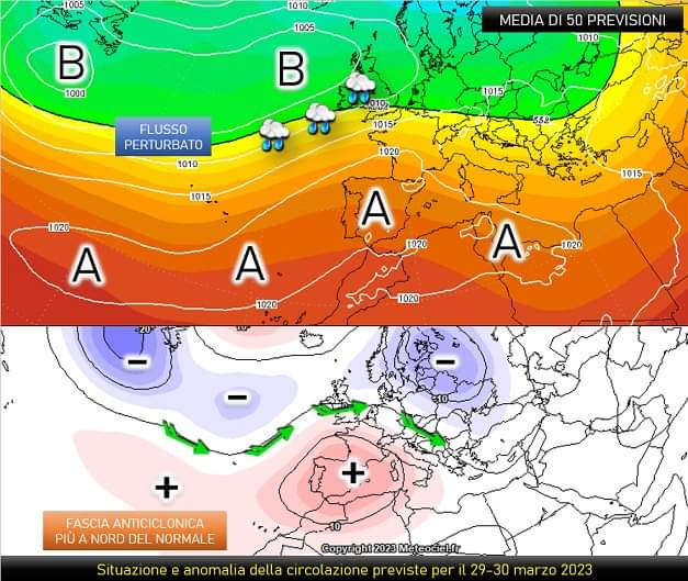 Situazione e anomalie per il 29-30 marzo 2023