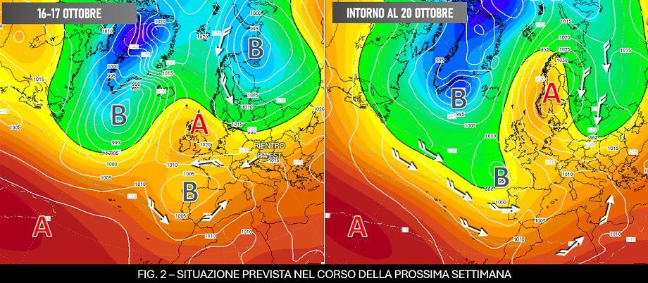 Tendenza per la prossima settimana