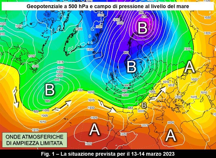 Situazione prevista il 13-14 marzo 2023