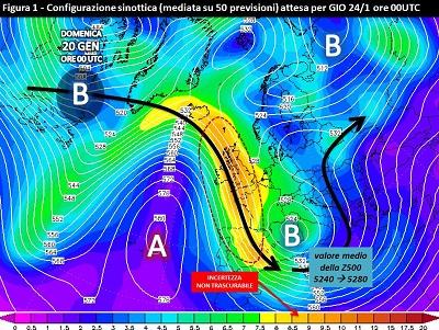 Fig. 1: Situazione media prevista per il 24 gennaio