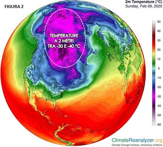 Temperature 9 Febbraio 2020 Temperature 9 Febbraio 2020