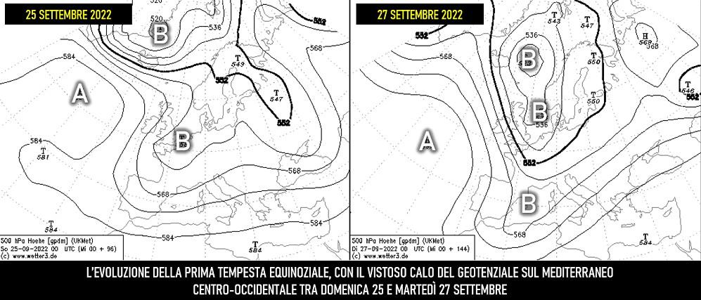 Prima tempesta equinoziale autunno 2022