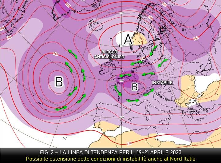 Tendenza per il periodo 19-21 aprile 2023