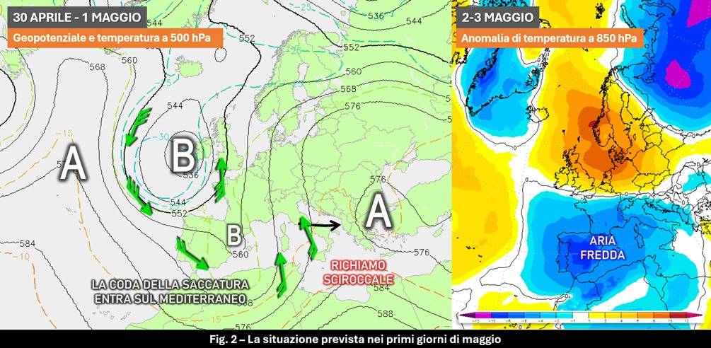 Tendenza per i primi di maggio 2024