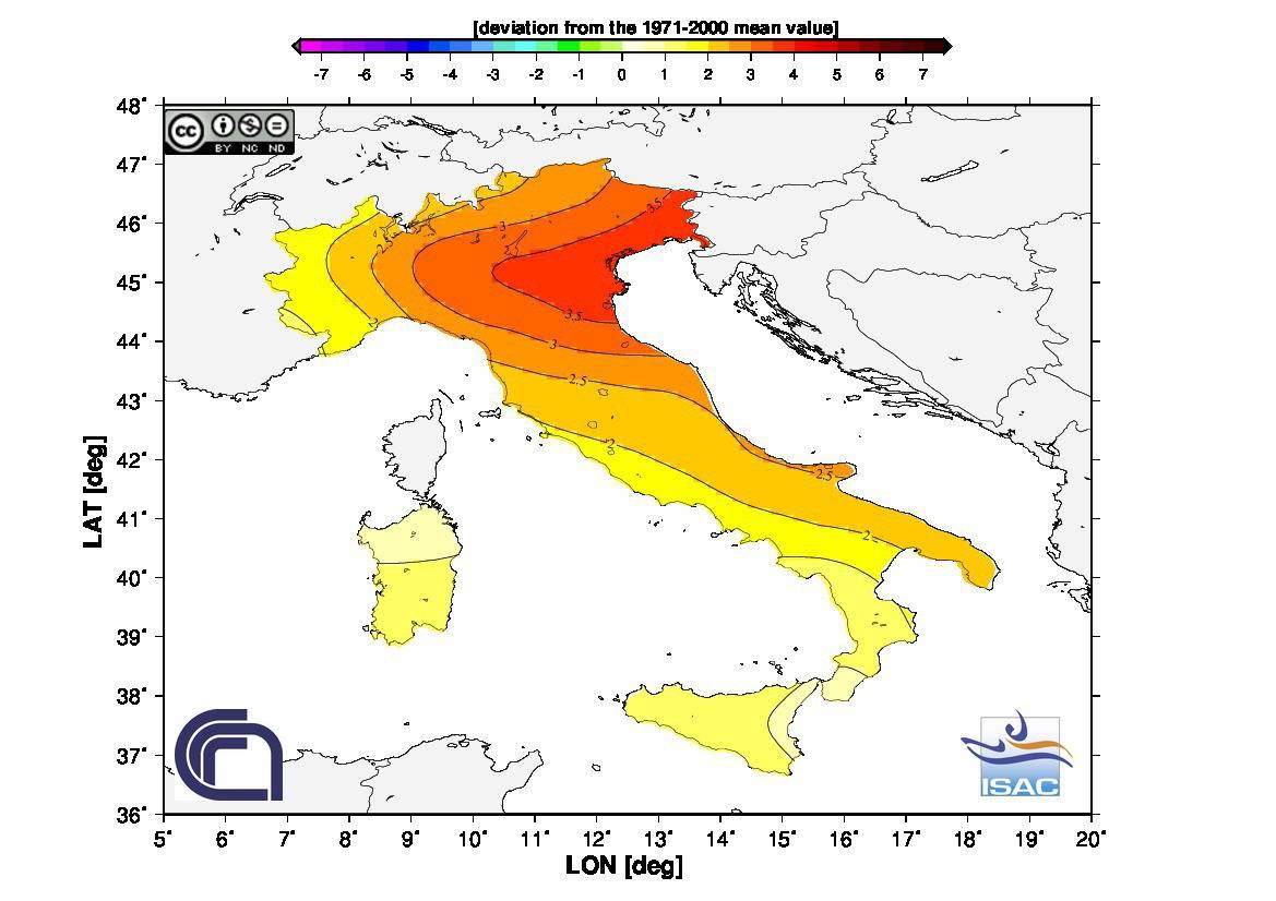 Anomalie temperature Gennaio 2014