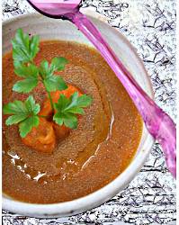 Crema di carote al curry, bella anche da vedere