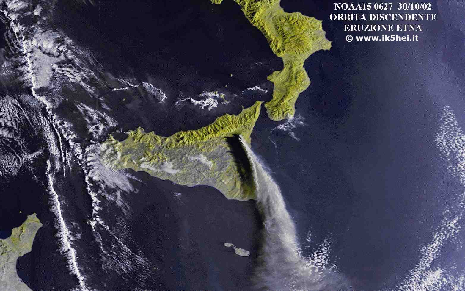 Eruzione Etna Ottobre 2002