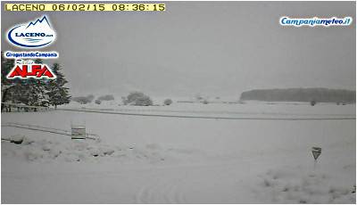 Neve immortalata dala webcam