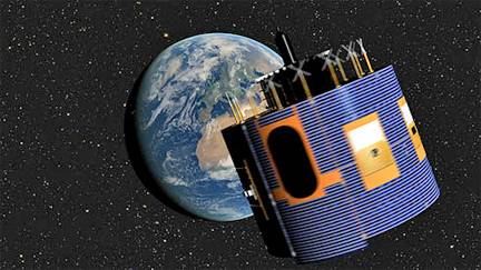 Suggestiva immagine Terra-Satellite meteo