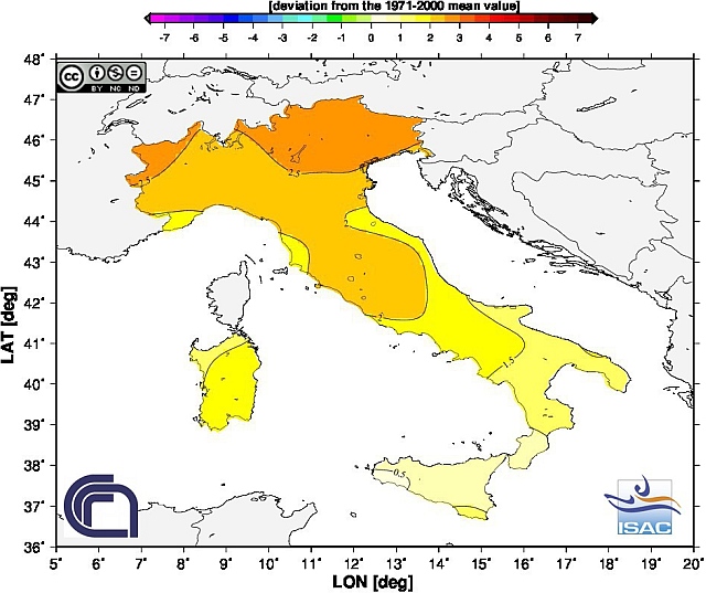Scarti termici (anomalie) Aprile 2014