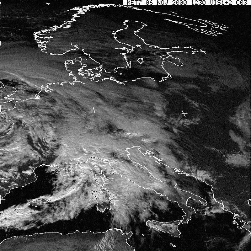 Bellissima immagine dal satellite a novembre 2000