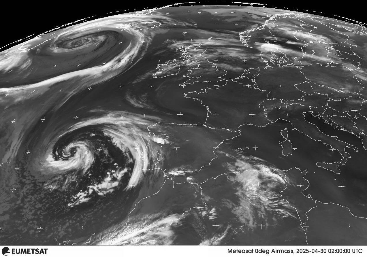 Situazione sull'Italia e l'Europa Satellite Meteosat - Eumetsat