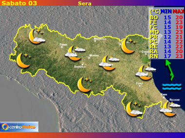 Previsioni del Tempo Emilia Romagna, mappa 4