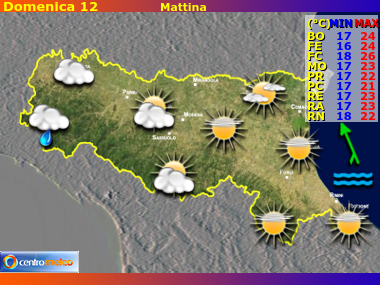 Previsioni del Tempo Emilia Romagna, mappa 4