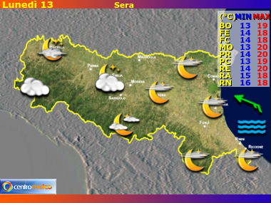 Previsioni del Tempo Emilia Romagna, mappa 3