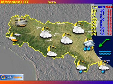 Previsioni del Tempo Emilia Romagna, mappa 4